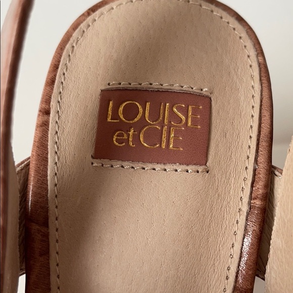 LOUIE et CIE slingback block heel sandal, sz 8.5 - Picture 2 of 14